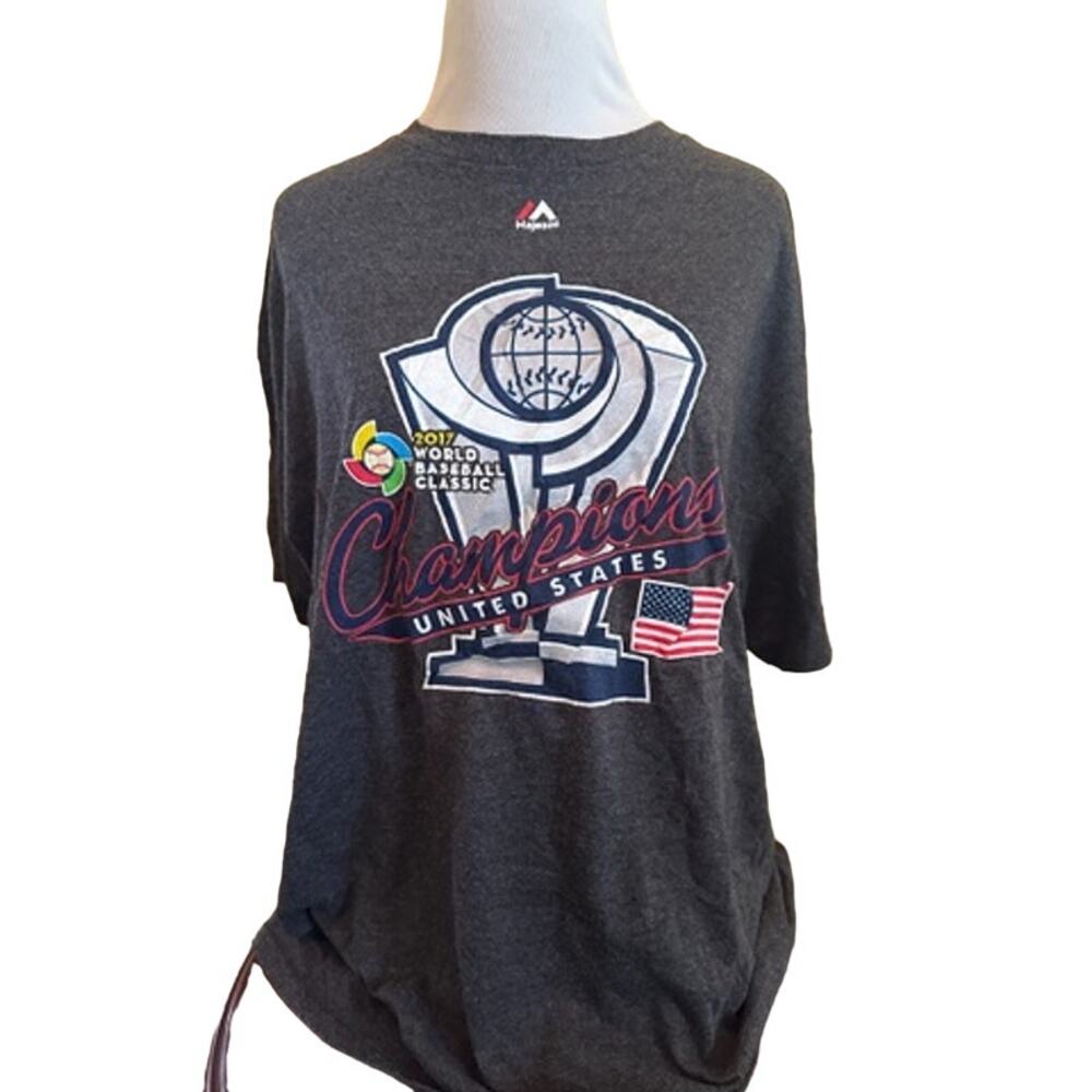 Vintage‎ 2017 World Baseball Champions*United States T-Shirt *XL*